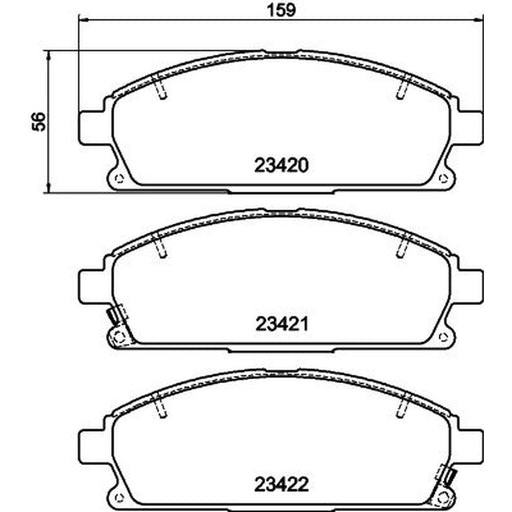 DON Front Brake Pad Set PCP1241