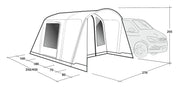 Outwell Talladega Driveaway Air Awning Grey - Outwell - Van Life Living