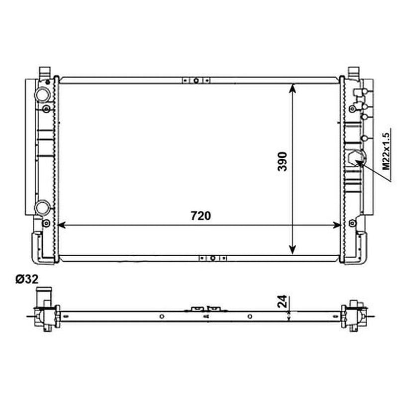 NRF Engine Radiator 509515