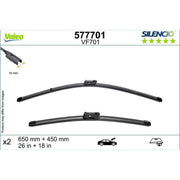 Valeo Aerotwin Front Wiper Blade Set 650mm + 450mm — 577701