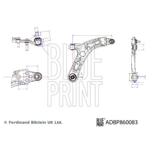 Blue Print Control/Trailing Arm Front Right ADBP860083