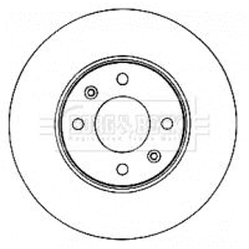 Borg & Beck 2 x Vented Front Brake Discs BBD4579-x2