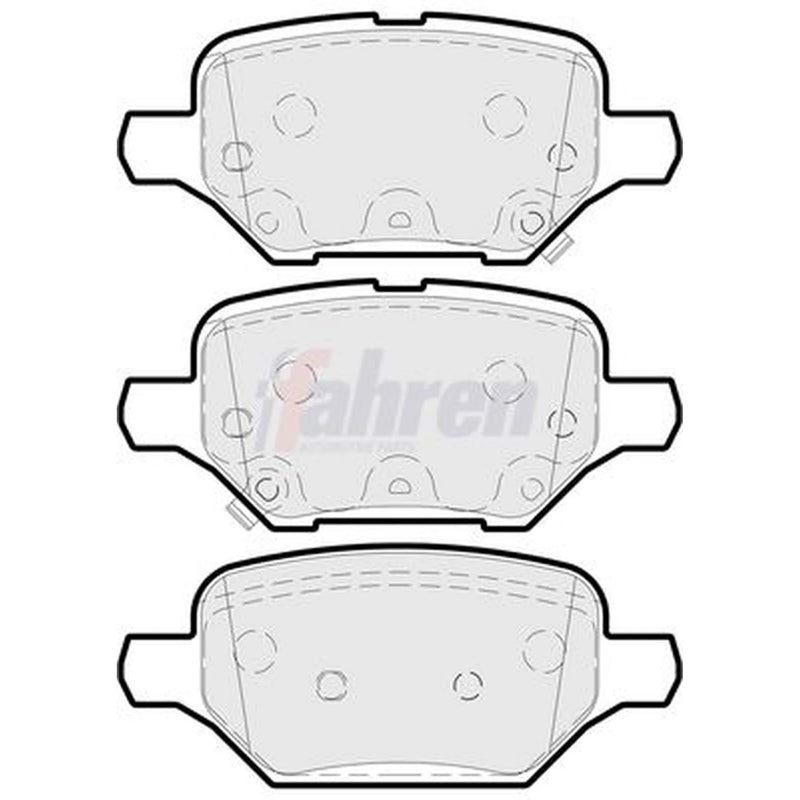 Fahren Rear Brake Pad Set fits Opel Mokka / Mokka X 2012-2019 1.4 1.6