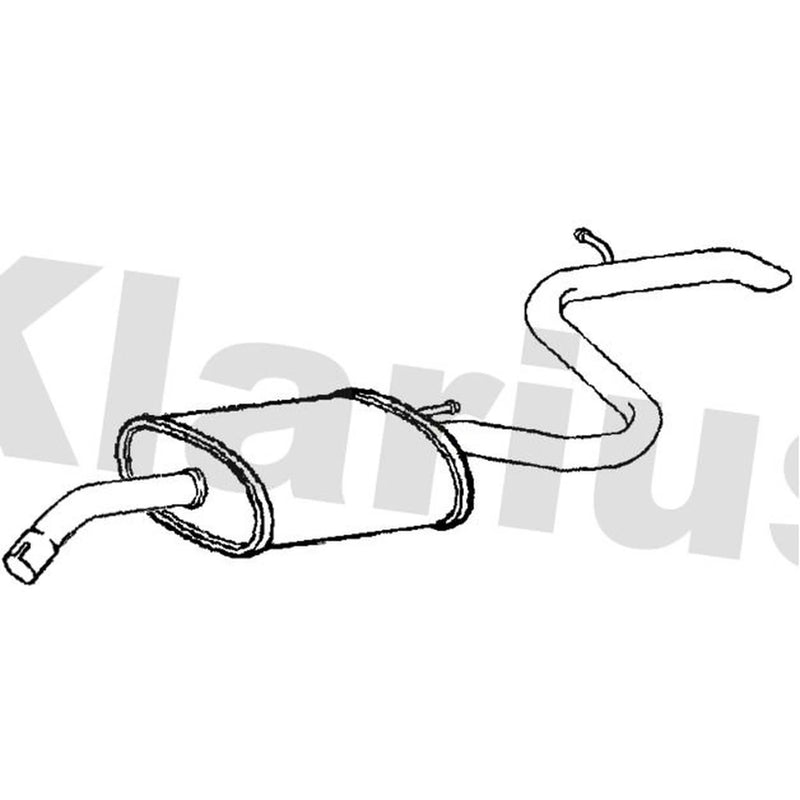 Klarius Box With Tail Pipe Rear HY230D