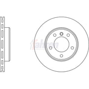 Fahren 2 x Vented Front Brake Discs FBD6005-x2