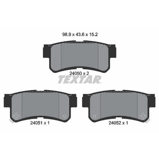 Textar Rear Brake Pad Set 2405001