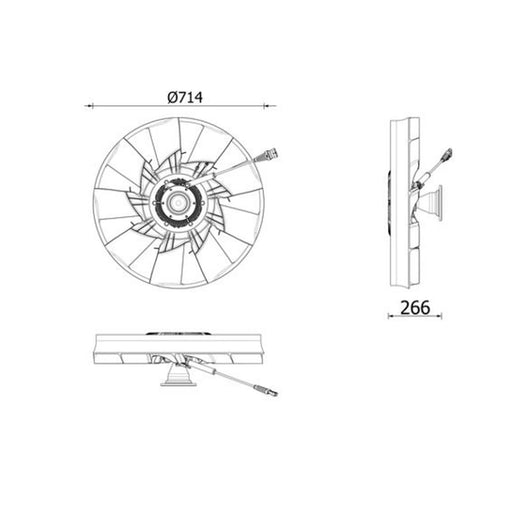 Mahle Engine Cooling Fan CFF 628 000P