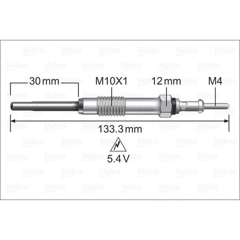 Valeo Diesel Engine Glow Plug 345243