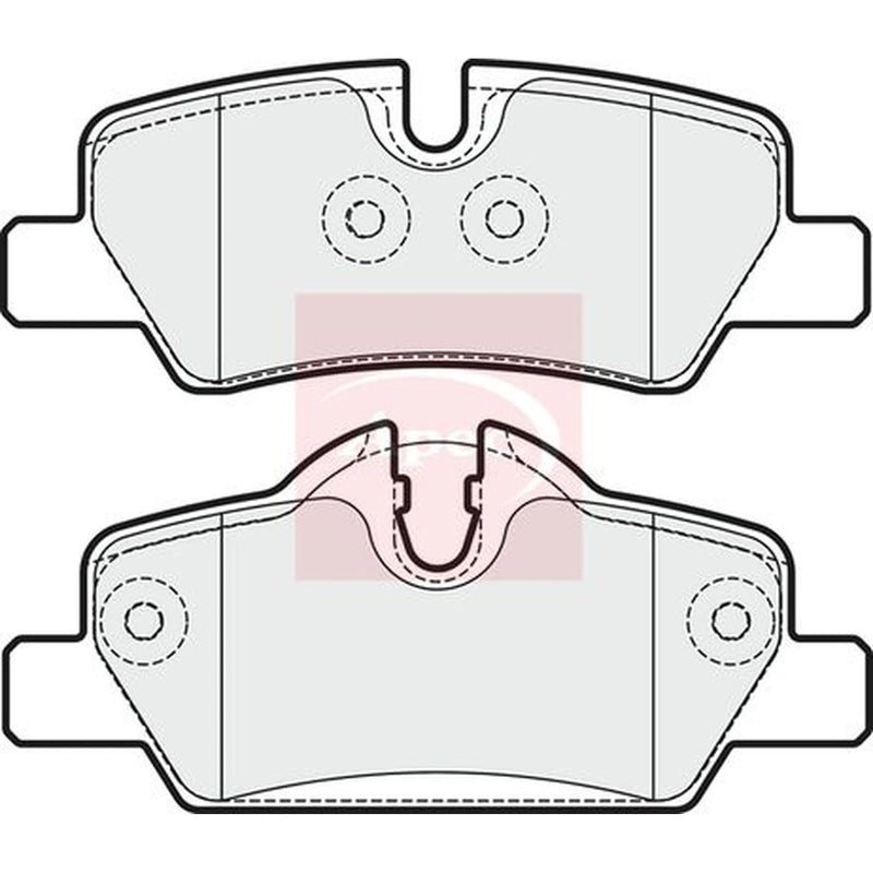 Apec Rear Brake Pad Set PAD2029