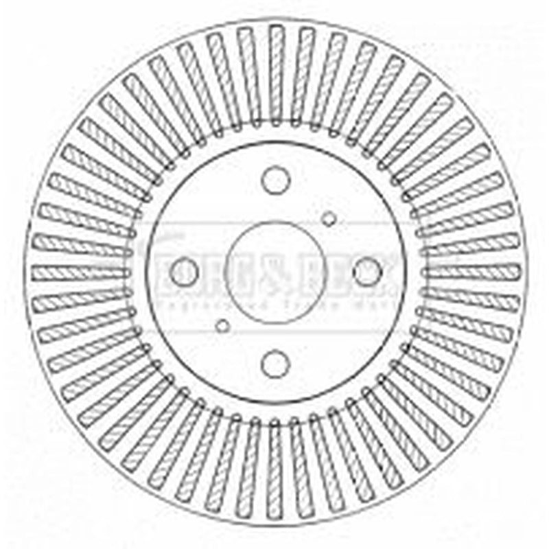 Borg & Beck 2 x Vented Front Brake Discs BBD4560-x2
