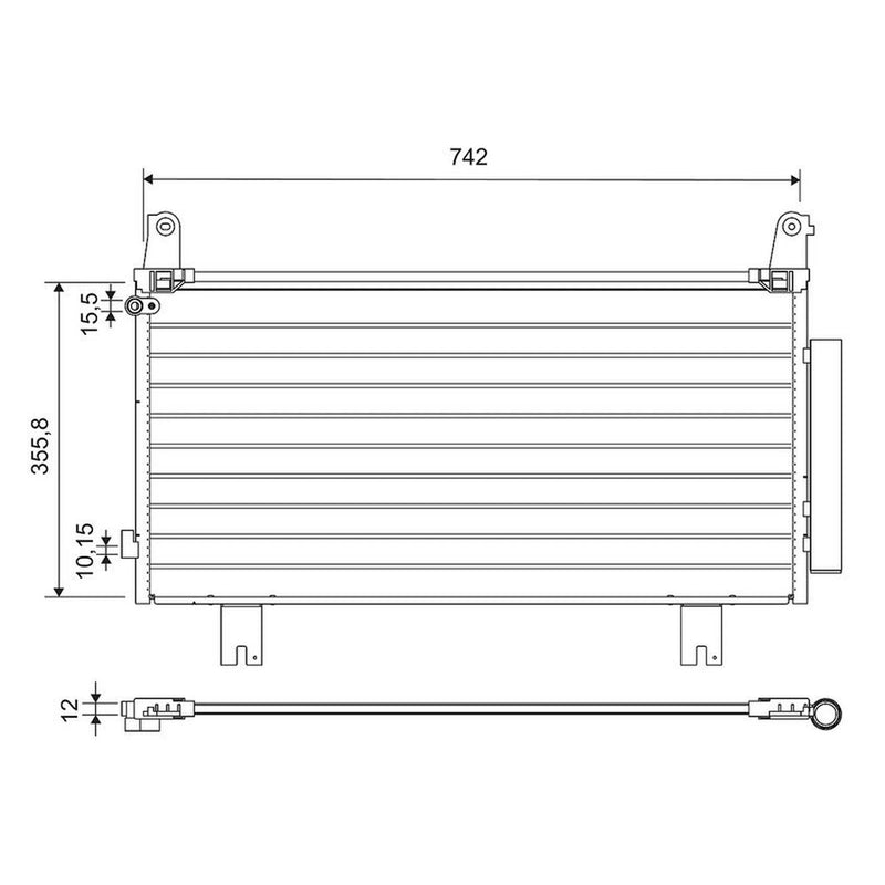 Valeo Air Conditioning Condenser 822634