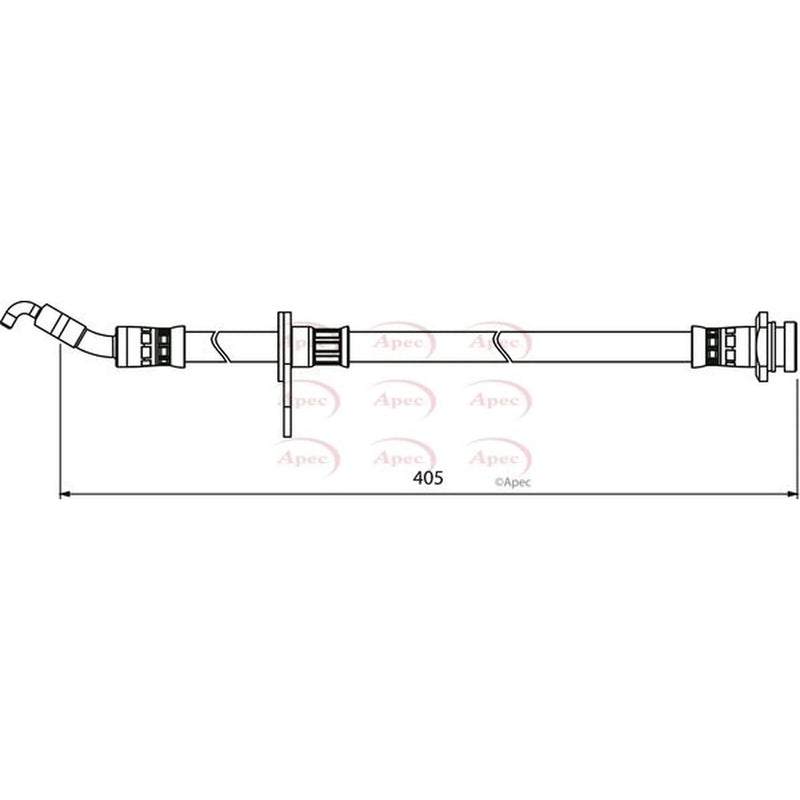 Apec Brake Hydraulic Hose Line Front HOS3977