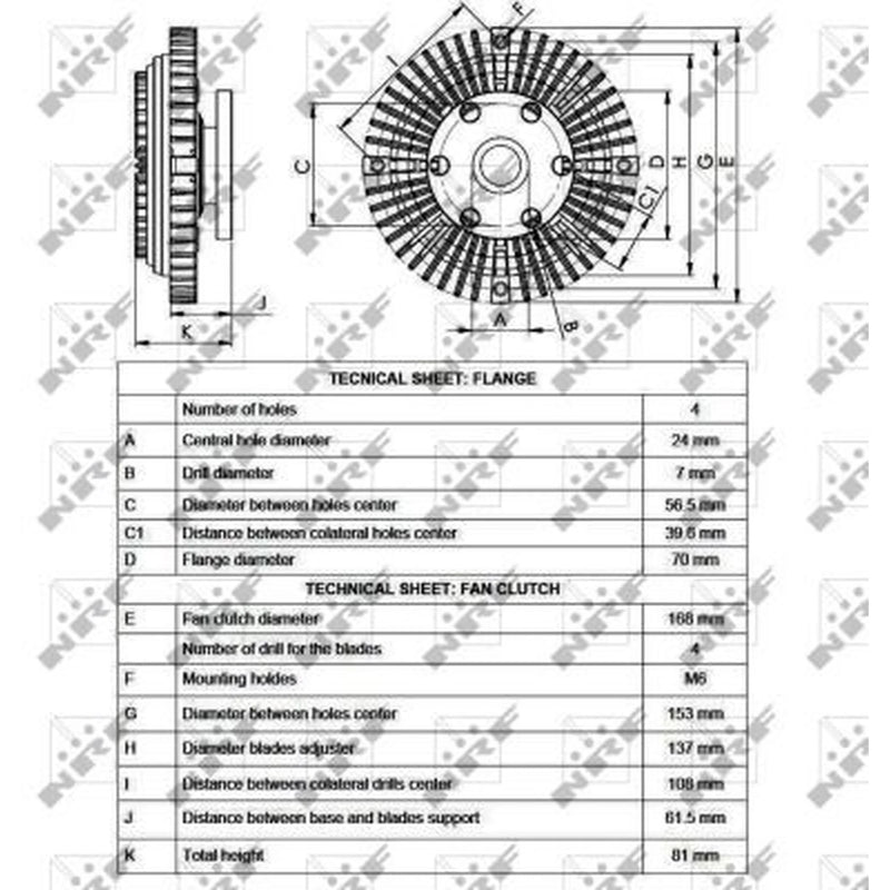 NRF Radiator Fan Clutch 49550