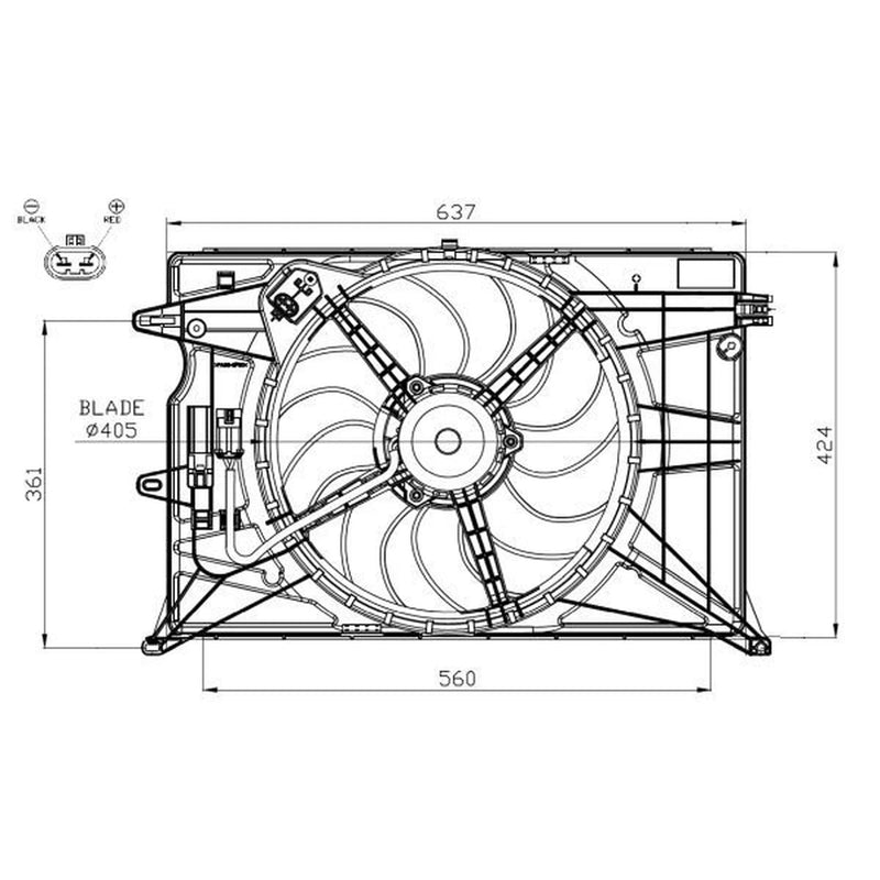 NRF Engine Cooling Fan 47948