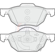 Fahren Front Brake Pad Set FBP3333
