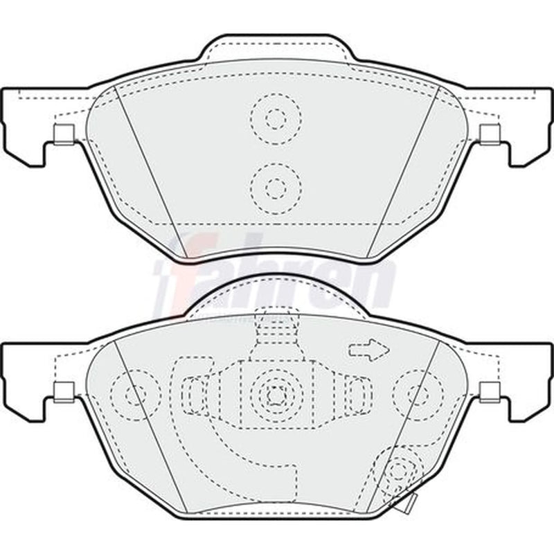 Fahren Front Brake Pad Set FBP3333