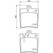 Mintex Rear Brake Pad Set MDB1991