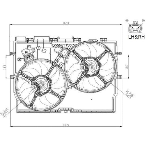 NRF Engine Cooling Fan 47945