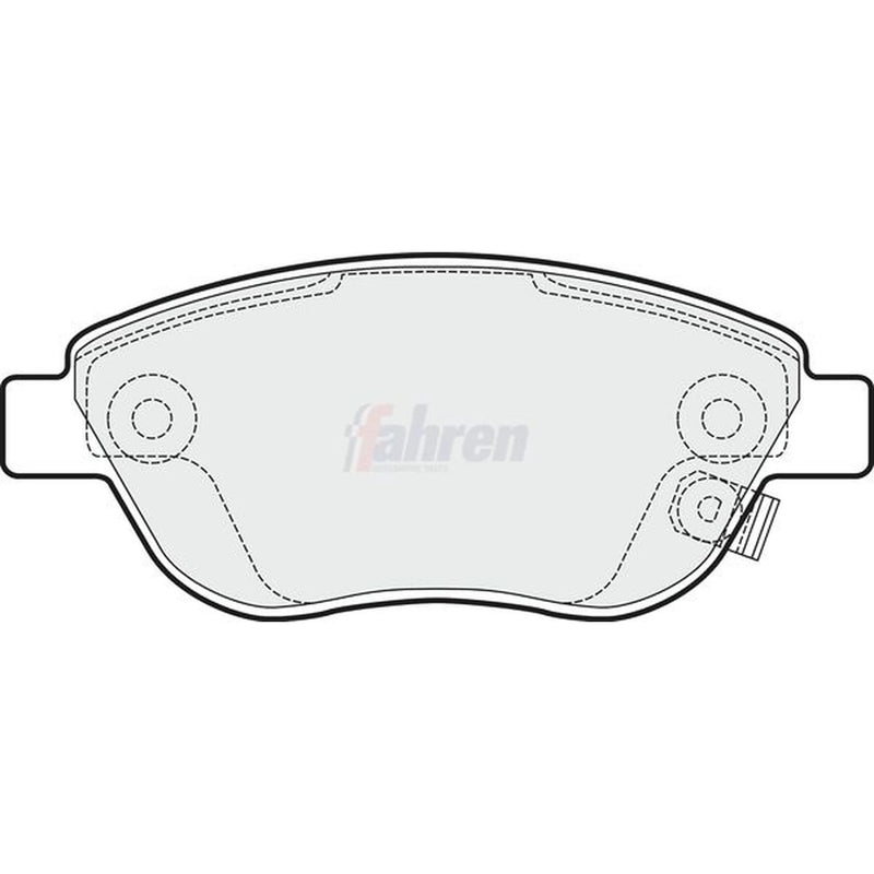 Fahren Front Brake Pad Set fits Opel Corsa D 2006-2014 1.3
