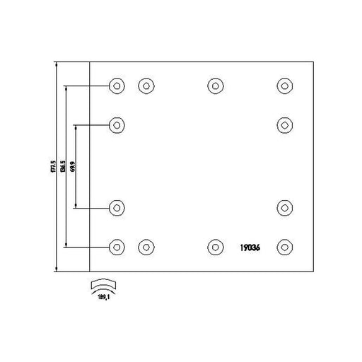 DON Don Cv Brake Lining Set IL66673B7329