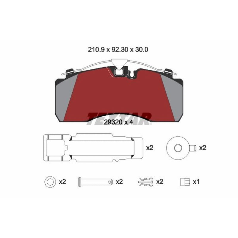 Textar Brake Pad Set 2932005