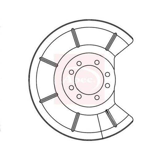 Apec Brake Disc Splash Guard Rear ASG1096