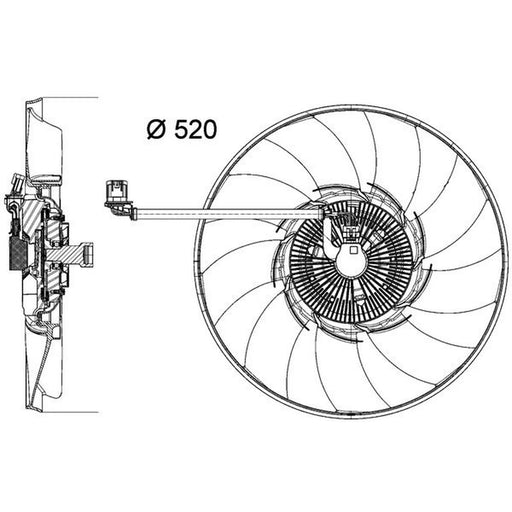 Mahle Engine Cooling Fan CFF 474 000P