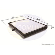 Comline Cabin Air Filter (Pollen Filter) EKF256