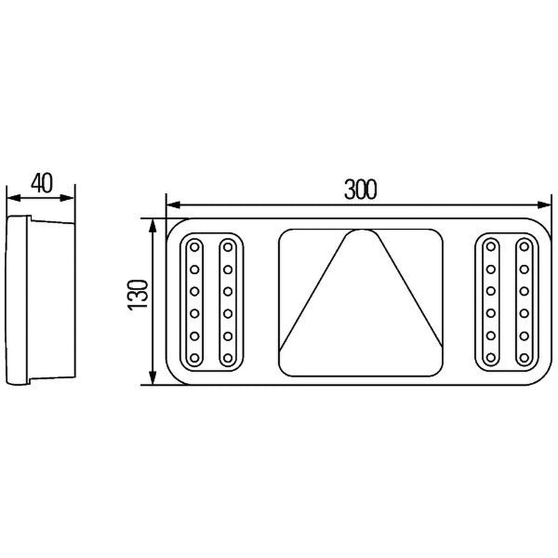 Hella Tail Light / Lamp LED Left 2VP 345 900-011