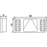 Hella Tail Light / Lamp LED Right 2VP 345 900-341