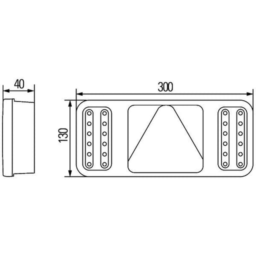 Hella Tail Light / Lamp LED Right 2VP 345 900-141