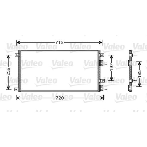 Valeo Air Conditioning Condenser 818037