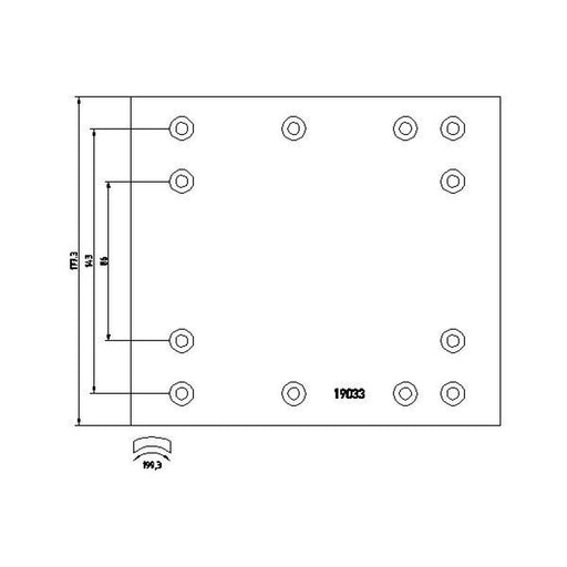 DON Don Cv Brake Lining Set RW34351Y7329