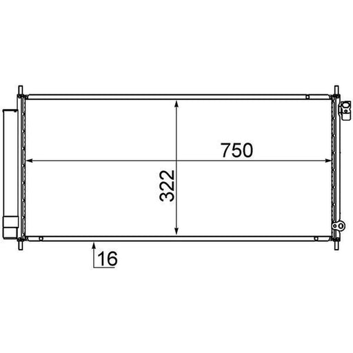 Mahle Air Conditioning Condenser AC 717 000S