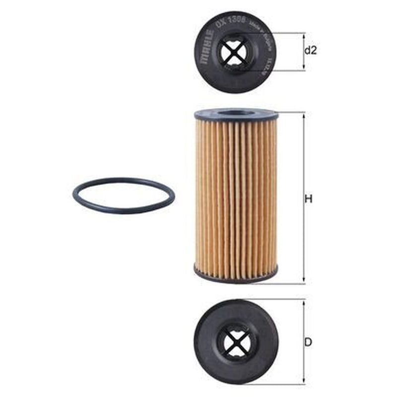 Mahle Engine Oil Filter OX 1308D
