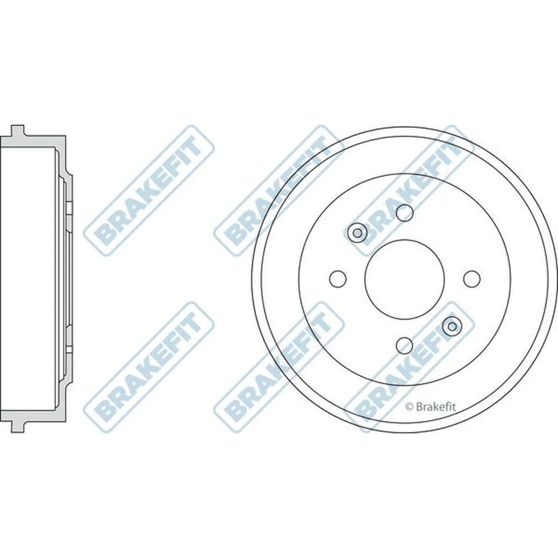 Apec Brake Drum Assembly Rear BDR9050