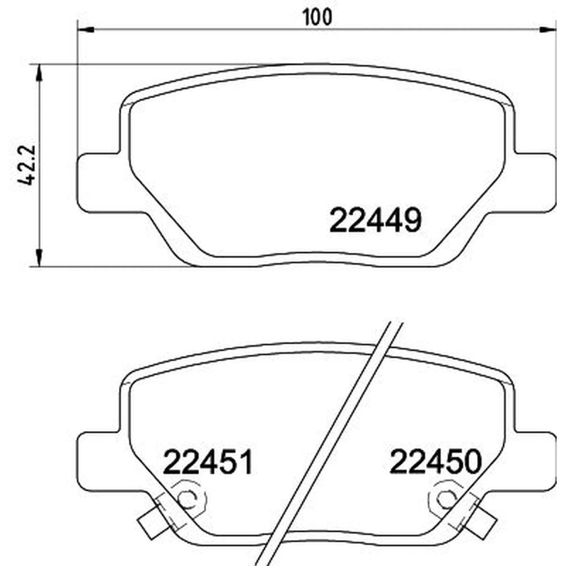 DON Rear Brake Pad Set PCP1910