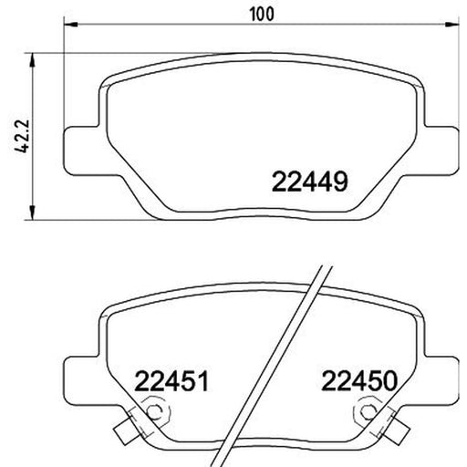 Mintex Rear Brake Pad Set MDB3994