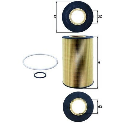 Mahle Engine Oil Filter OX 435D
