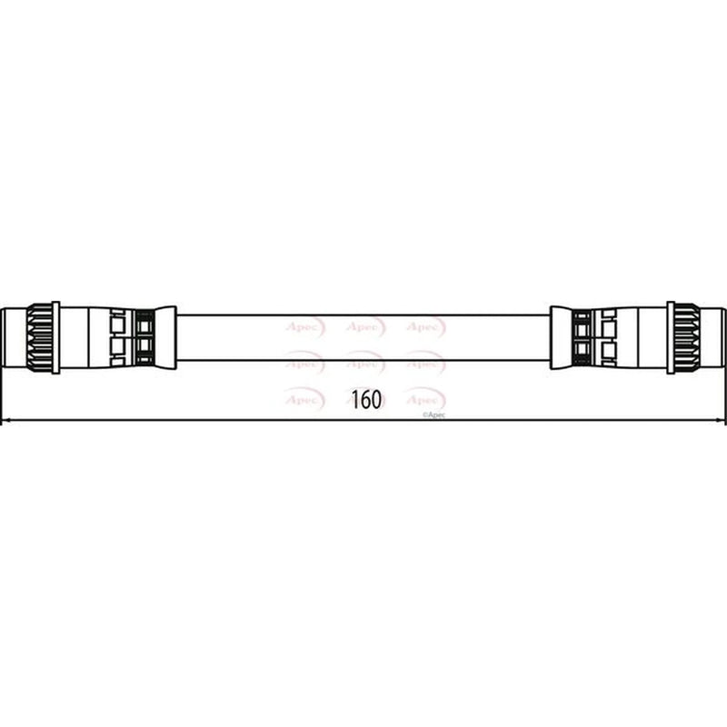 Apec Brake Hydraulic Hose Line inner HOS4062