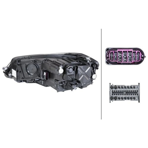 Hella Headlight Headlamp LED Right 1EX 013 924-301