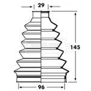 Borg & Beck Drive Shaft Bellow Kit Wheel Side Thermoplast BCB2361