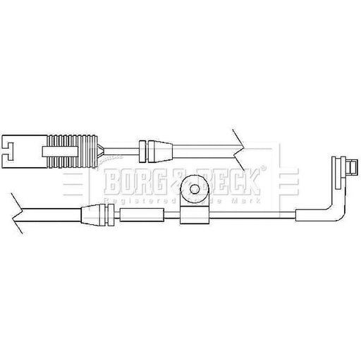 Borg & Beck Brake Pad Wear Sensor Front BWL3017