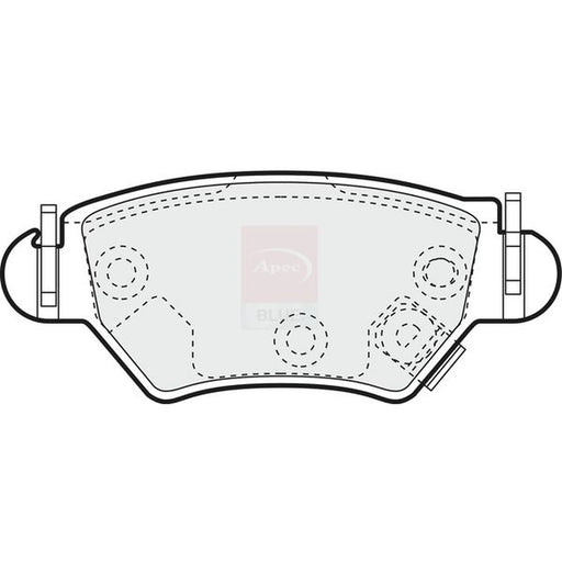 Apec Rear Brake Pad Set PD3123