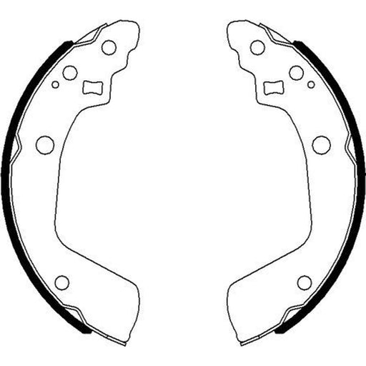 Mintex Brake Shoe Set Axle Kit MFR707