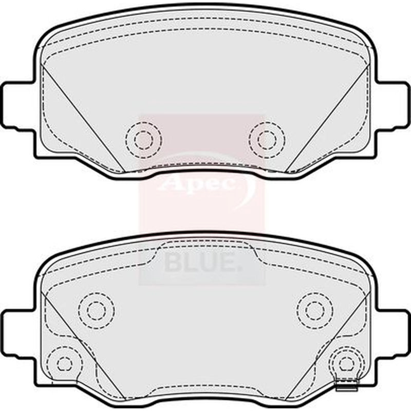 Apec Rear Brake Pad Set PD3751