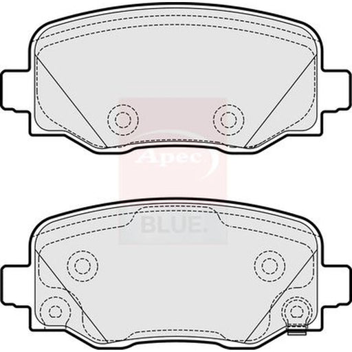 Apec Rear Brake Pad Set PD3751