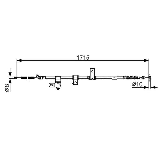 Bosch Handbrake Cable Right Rear 1 987 482 348