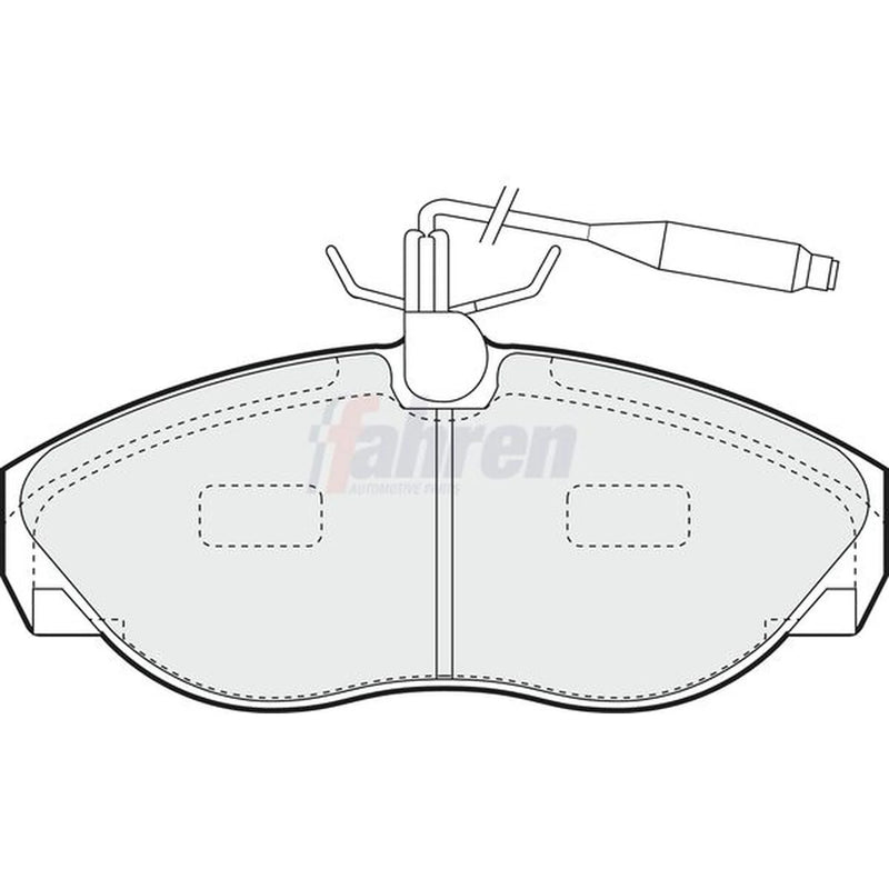Fahren Front Brake Pad Set fits Citroën Relay I 1994-2002 1.9 2.5