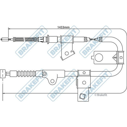 Apec Handbrake Cable Right Rear BBC3306